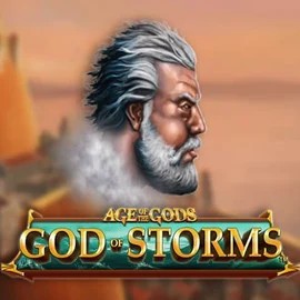 Age Of The Gods: God of Storms online game logo by Playtech on vegasherocasino-es.com