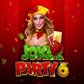 Joker Party 6 slot logo by Greentube at Vegashero Casino